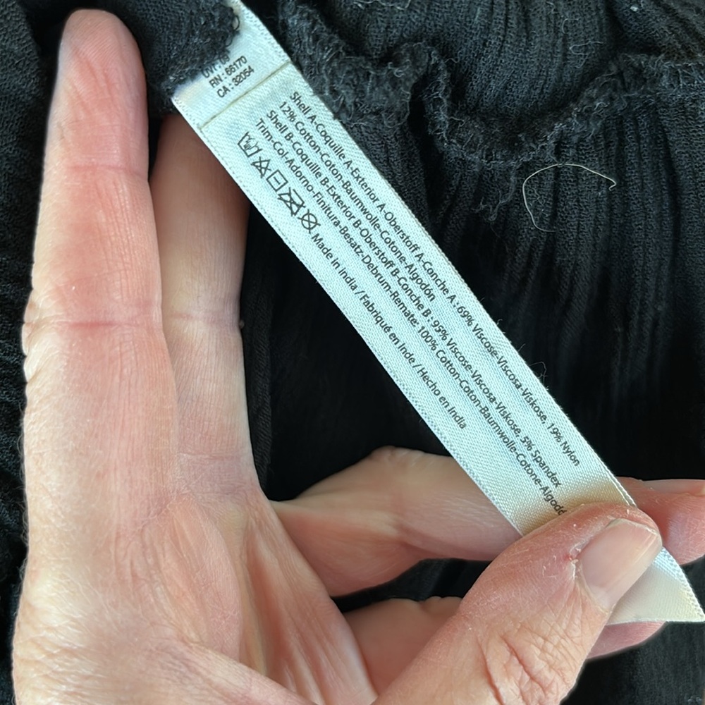 🚫 SOLD Free People Adell Cami Y2K Fairycore Black M - Picture 11 of 11